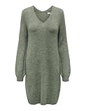 JdY Damen Jdyelanora L/S V-neck Dress Knt Noos Strickkleid, Kalamata /Detail:melange, S EU