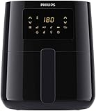 Philips Essential Airfryer - 4.1L, Fritteuse ohne Öl, Rapid Air Heißlufttechnologie, Touchscreen, HomeID App mit Rezepten (HD9252/90)
