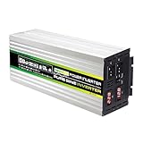 JOXLOVER Reiner Sinus-Wechselrichter 10000W-20000W Reiner Sinus-Wechselrichter Auto-Solar-Wechselrichter Spannungswandler DC 12V auf AC 220/110 Sockel Konverter Wechselrichter(18000W,12V)