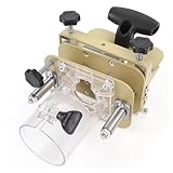 Badafaci 2-in-1-Schlitzhalterung mit Unsichtbarem Befestigungselement, Holzfräse aus Aluminiumlegierung mit Hoher Effizienz und Präziser Positionierung Zum Kantenschneiden und Fräsen