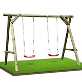 Gartenpirat Classic Kinderschaukel aus Holz Outdoor -...