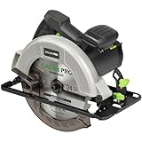 GALAX PRO 1400W Kreissäge, Maximale 6000RPM, Einstellbare Schnitttiefe und -winkel: 62 mm (90°) - 48 mm (45°), Sägeblatt-Ø: 185mm, für Holz, Weichmetall, Plastik, PVC