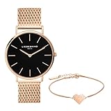 Liebeskind Berlin Set aus Armbanduhr und Armband LS-0090-MQB IP roségold