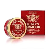 King’s Armour Bartbalsam (50 ml) – Stylt, stärkt, macht weich und pflegt Bärte und Schnurrbärte – Natürlicher Bartbalsam für Männer mit Argan-, Jojoba- und Süßmandelöl