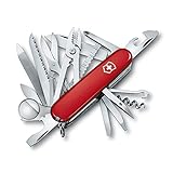 Victorinox Schweizer Taschenmesser gross Swiss Champ, Swiss Army Knife, Multitool, 33 Funktionen, Klinge, Korkenzieher, Schraubendreher