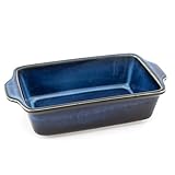 Hanseküche Auflaufform Groß für 4 Personen aus hochwertiger Keramik | Ideal für Lasagne, Aufläufe, Tiramisu | Ofenform, (Dunkelblau Klein)