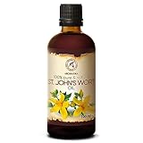 Johanniskrautöl 100ml - Hypericum perforatum - Natürlich Rotöl - Johanniskraut Öl Mazerat - intensive Pflege für Gesicht - Körper - Haut - Haare - Massage - st Johns Wort Oil