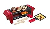 Bestron Raclette für 1 bis 2 Personen, Mini Tischgrill mit...