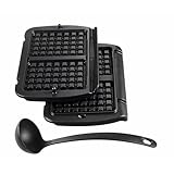 Tefal OptiGrill Waffelplatten, passend für OptiGrill+ und Elite Modell, inklusive Schöpfkelle, schwarz, XA7248