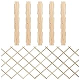 vidaXL 5X Tannenholz Massiv Rankzaun Rankgitter Pflanzengitter Rankhilfe Spalier Holzgitter Scherengitter Gartenzaun Blumengitter 180x80cm