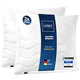 LILENO HOME Kopfkissen 80x80 cm [2er Set] MEDIUM mit 850g...