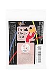 Drink Check Strips zum Nachweis von GHB, FLZ und Ketamin, Schutz vor K.O. Tropfen, 10 Stück