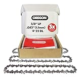 Oregon 3-er Pack Sägekette 3/8 LP Teilung, 0,43 Zoll (1,1...