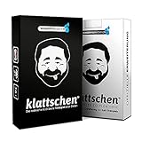 DENKRIESEN - klattschen® Doppelpack - klattschen & klattschen White Edition - Die wahrscheinlich besten Trinkspiele Aller Zeiten, Ausführung:wasserfeste Plastikkarten