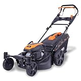 FUXTEC Zero Turn Benzin Rasenmäher mit schwenkbarer Vorderachse FX-RM5170agile, Hinterradantrieb Gartenmäher, Schnittbreite 51 cm, EasyClean-Funktion, 7-stufige Höhenverstellung, 60 L Grasfangkorb