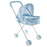 EHJRE Puppen Und Kinderwagenwagen Aus (Eisen), Rollenspielspielzeug für Kleinkinder, Kleine Mädchen Und Jungen