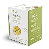 NUPO® Diät Suppe [Spicy-Thai Chicken] - Wenige Kalorien Glutenfrei - Mahlzeitenersatz Suppe - Suppen zum Abnehmen - Eiweißreicher Mahlzeitersatz mit Vitaminen & Mineralstoffen - Fastensuppe