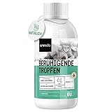 animigo Beruhigungsmittel für Hunde & Katzen - 100ml Entspannungs- & Anti-Stress-Mittel für Haustiere - mit L Tryptophan, Vitamin D3 & Taurin - für Gelassenheit bei Stress, Feuerwerk, Unruhe & Reisen