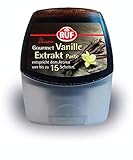 RUF Gourmet Vanille Extrakt, echte Tahiti Vanille, Vanille-Paste zum Verfeinern von Cremes, Teigen und Aromatisieren von Kaffee-Spezialitäten und Michshakes, 1x77g