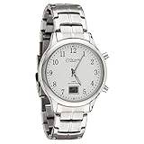 Miraval Funk-Armbanduhr mit Edelstahlarmband Funkuhr Japanisches Quarzuhrwerk 41 mm Edelstahl 20 mm Funksignal DCF77 Herrenarmbanduhr Damenarmbanduhr Digitale & Analoge Anzeige Datumsanzeige