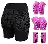 3D, Erwachsene/Kinder Skiing Protective Padded Shorts Hosen, Schutzhose Gepolstert Protektorhose Hüfte Atmungsaktive Sporthose Für Eislaufen Schützende gepolsterte Shorts ( Color : B2 , Size : L )