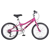 Wildtrak - 20 Zoll Fahrrad für Kinder, Alter 6-9 Jahre, verstellbare Bremsen - Pink