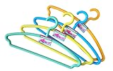 Coronet Young Kunststoff Kleiderbügel Set, Mehrfarbig in Blau, Gelb, Mint und Orange, 43cm Breite