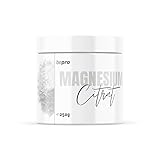 Magnesiumcitrat Pulver - Made in Germany & Laborgeprüft - BetterProtein® 100% Magnesium Pulver - 250 g - Beutel (Neutral)