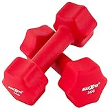 MAXXIVA Hantelset Neopren Kurzhanteln 2 x 3.0 kg Fitnesshanteln Krafttraining Workout Homegym