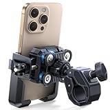JOYROOM Handyhalterung Fahrrad & Motorrad – [2025 Upgrade 4-Punkt Vibrationsgedämpft] Smartphone Halterung Fahrradlenker, Handyhalterung Motorrad Anti-Vibration für iPhone 17/16 & Samsung S24(4,7'-7')