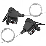 MEGHNA 1 Paar Fahrrad Schalthebel Fahrrad-Schaltungen 3x8/9/10 Fach Schaltung Bike Shifter Lever/Links/Rechts Schalthebel (3x9 Speed)