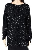 INC Damen Pullover, verziert, Hi-Low - Schwarz - 0X