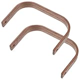 Homoyoyo 2 Stück Teekannengriff aus Walnussholz Hitzebeständig Ergonomisch Verschleißfest Ersatzgriff für Wasserkocher und Teekannen rutschfest Einfach zu Montieren für Haushalt und Profi