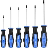 EFFEKTWERK 6-teiliges Torx-Schraubendreher-Set, Sternschraubendreher (T-10, T-15, T-20, T-25, T-30 und T-40), professionelle Drehmomentschraubendreher mit magnetischen Spitzen