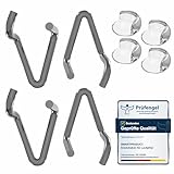 SmartProduct Ersatzhaken verzinkt für Laufgitter 4 Stück - kompatibel mit Geuther Laufstall, Höhenversteller, Bodenträger Haken und 4 x transparente Eckschützer - PVC Möbel