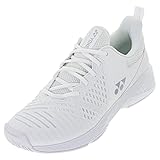 YONEX Damen Sonicage 3 Tennisschuhe, Weiß/Silber, 37 EU