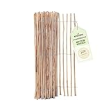 STILTREU® Staketenzaun Haselnuss Höhe 150 cm, Länge 5 Meter, Lattenabstand 3-5 cm