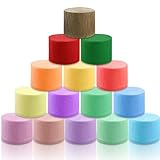 Asfrode 15 Rolle Krepppapier Bunt, 22m x 4,5cm Kreppbänder Maibaum Bänder Regenbogen Multicolor Streamer Papier für Hochzeit Party Weihnachten Dekoration