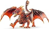 SCHLEICH ELDRADOR Creatures | Lavadrache 70138 | ELDRADOR Monster Spielfigur mit beweglichem Unterkiefer und Flügeln | tolles Geschenk für Mädchen und Jungen | ab 7 Jahren | 20 x 14 x 15 cm