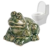 Wc Sitz Toilettensitz Behoben Schraube Cover, WC-Sitz Stop Einsätze Cover, Frosch-Toilettenschüssel-Bolzenkappen, Harz-Frosch-Skulptur-Statue - WC-Bolzenabdeckungen Für WC-Sitze Gegen Verschieben