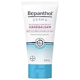 Bepanthol DERMA Regenerierender Handbalsam für die tägliche Pflege, beruhigt sofort juckende, trockene Hände, zieht schnell ein und spendet bis zu 48h Feuchtigkeit. Mit B5-Regenerations-Komplex, 50ml