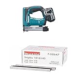 Makita DST221RTJ Akku-Tacker 18V / 5,0 Ah, 2 Akkus + Ladegerät im MAKPAC + Klammer 10-10mm