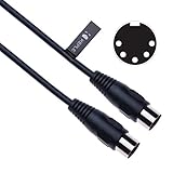 MIDI-Kabel 5 polig DIN Stecker, Audiokabel für...