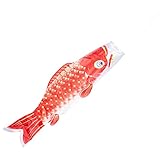 GORGECRAFT 36 Zoll Koi Fisch Flagge Koinobori Bunte Fancy Carp Wind Streamer - Japanische Cartoon Flagge Für Garten Hinterhof Nipponese Sushi Bar Izakaya Raumdekoration Hängende Wanddekoration-Rot