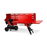 EBERTH Holzspalter Brennholzspalter Hydraulikspalter Elektrisch 2200W, mit 7t Spaltkraft und Käfig, max. bis 52cm Holzlänge und 25cm Durchmesser, Transporträder, 230V, Liegend