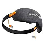 TTSTOIEE Schlafmaske 3D für Frauen & Herren - Verstellbare Schlafbrille mit Memory-Schaum, Atmungsaktiv, Inklusive Ohrstöpseln, Augenmaske für Reisen & Tiefschlaf, Sleeping Mask Damen