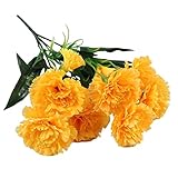 Fycakly Kunstblumen Deko Muttertagsgeschenk Nelken Kunstblumen Echte Home Hochzeit Dekoration Arrangement Blumenstrauß Dekorative