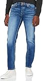 Herren Jack & Jones Comfort Fit Jeans Mike ORIGINAL JOS Mid Waist Reg Basic, Farben:Blau, Größe Jeans:34W / 32L