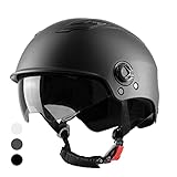 Westt Scooter Helm Fahrradhelm Skaterhelm für Herren und Damen E Scooter Helm E-Bike Helm Roller Helm mit getöntem Sonnenvisier für Jugendliche und Erwachsene