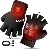 Isheurg Beheizte Handschuhe Für Männer Frauen,Skihandschuhe Mit Heizung,Beheizbare Handschuhe Fahrrad Motorrad Wiederaufladbar 3 Stufige Beheizte Winterhandschuhe,Für Klettern,Wandern,Camping (S)